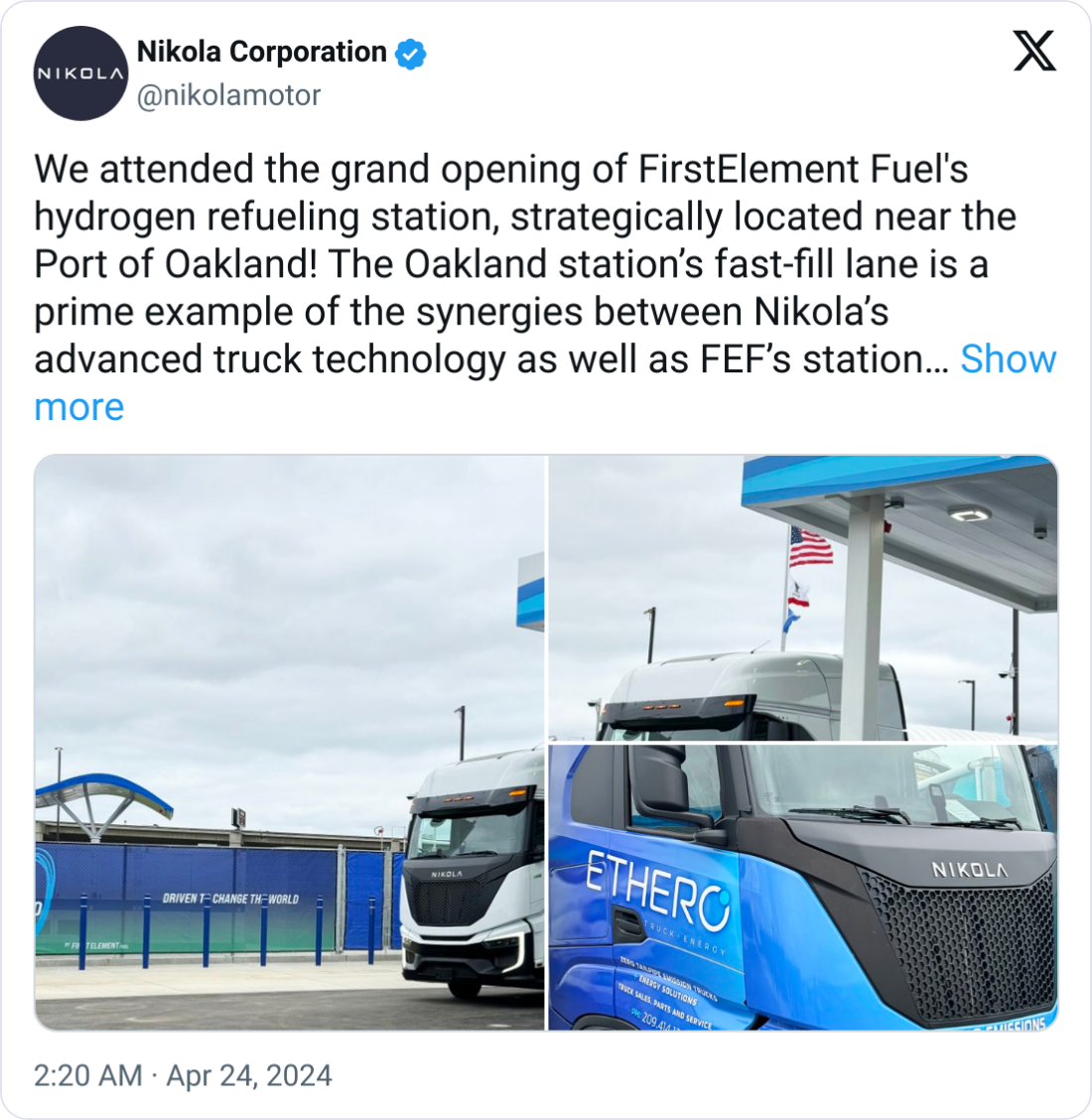 Tesla Delays Semi Production to Late 2025, First Commercial Hydrogen Fuel Station Opens, and More in Green Trucking News