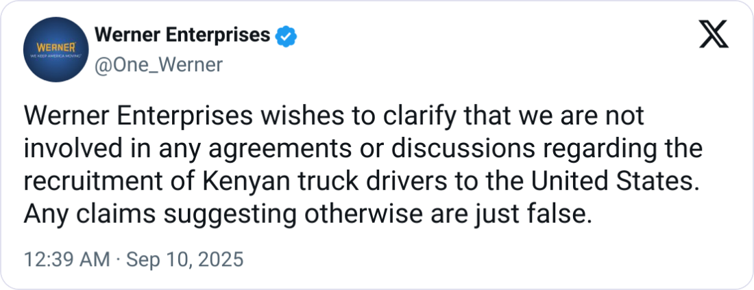 Nebraska–Kenya Labor Deal Opens Path for Truck Drivers; Draws Scrutiny