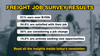 🎣 Freight Job Survey Results